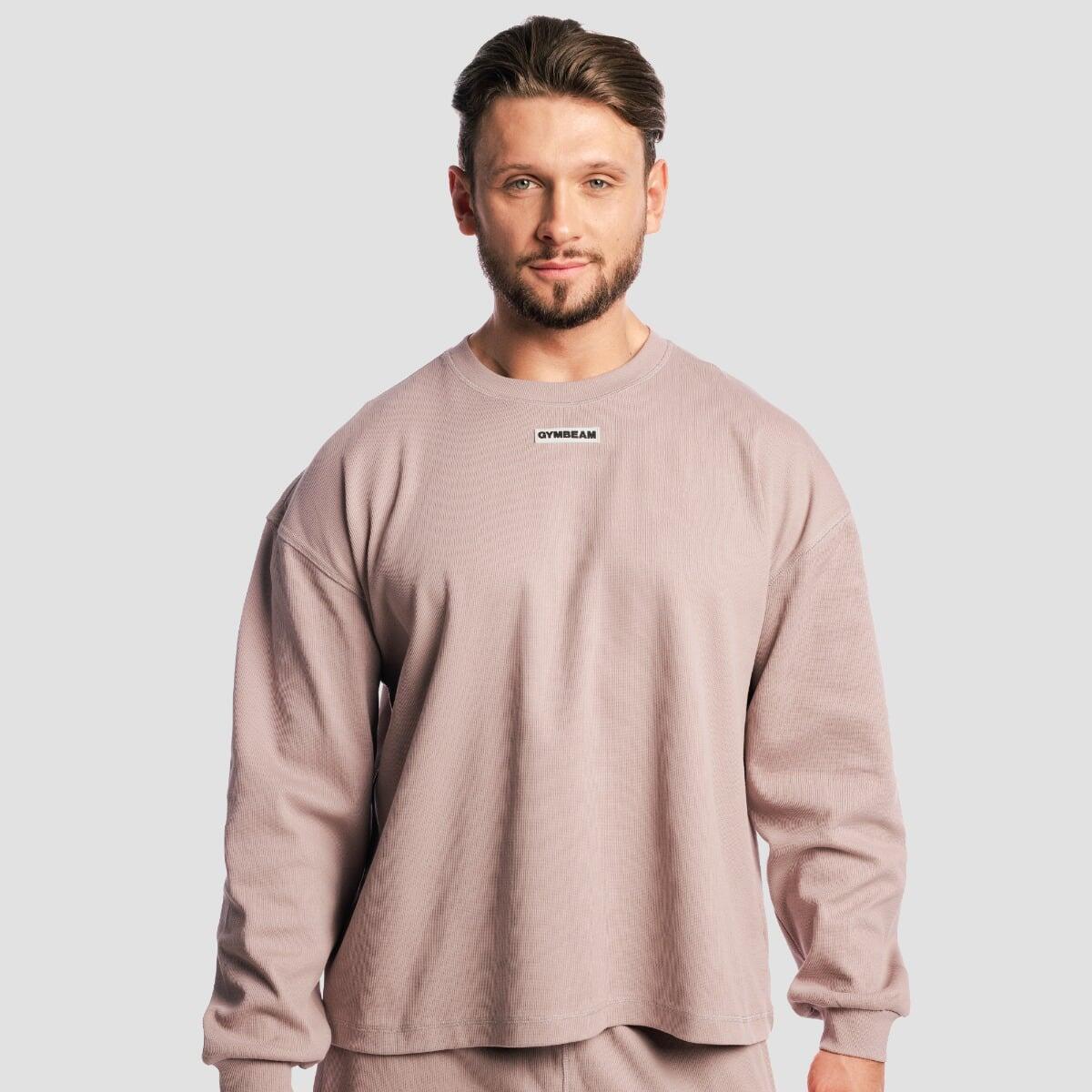 Bluza męska oversize bez kaptura rdzawa Aura
