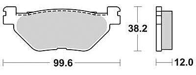 TRW MCB 722 klocki hamulcowe organiczne, zestaw