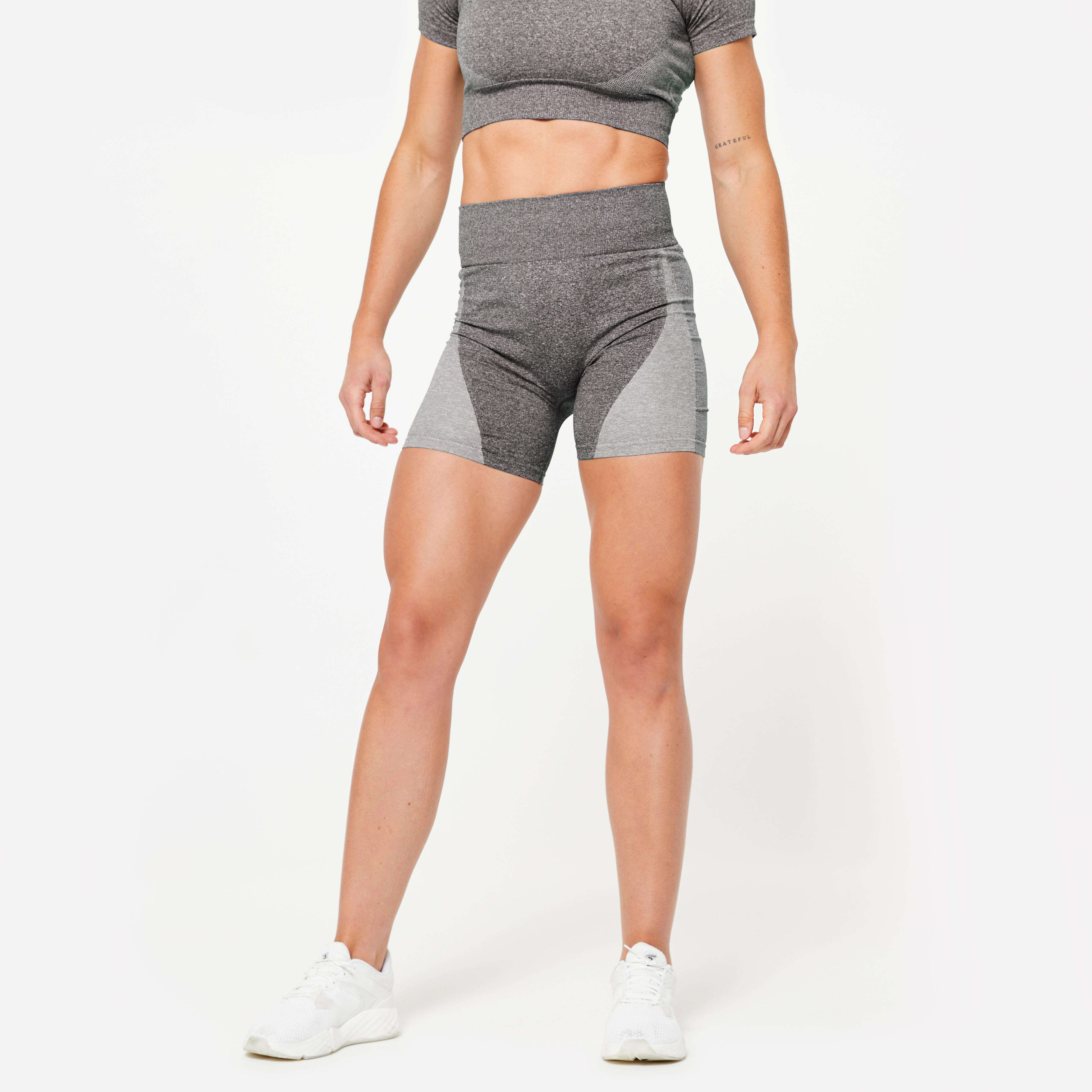 Spodenki fitness cardio damskie Domyos seamless