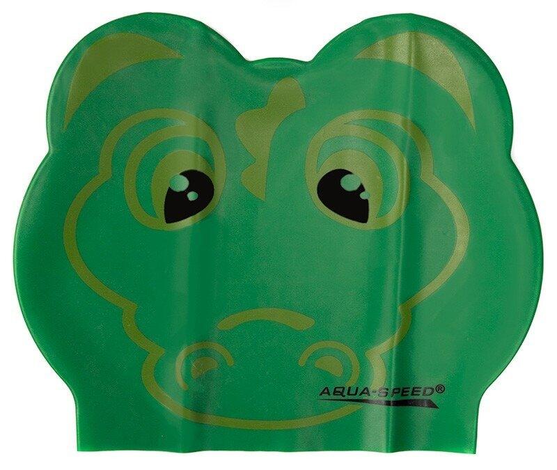 Czepek pływacki lateksowy dla dzieci Aqua Speed Zoo Latex Crocodile