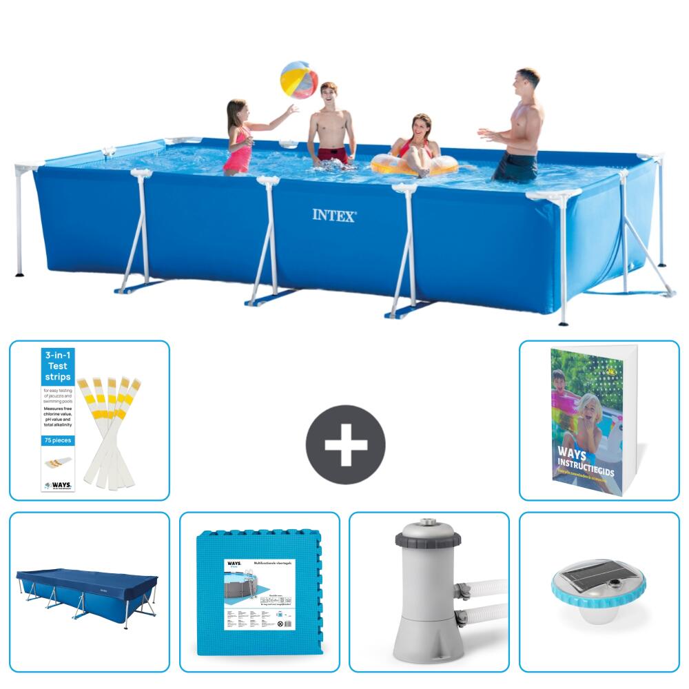 INTEX Basen ze stelażem Prostokątny - 450x220x84 cm - 7-częściowy S174