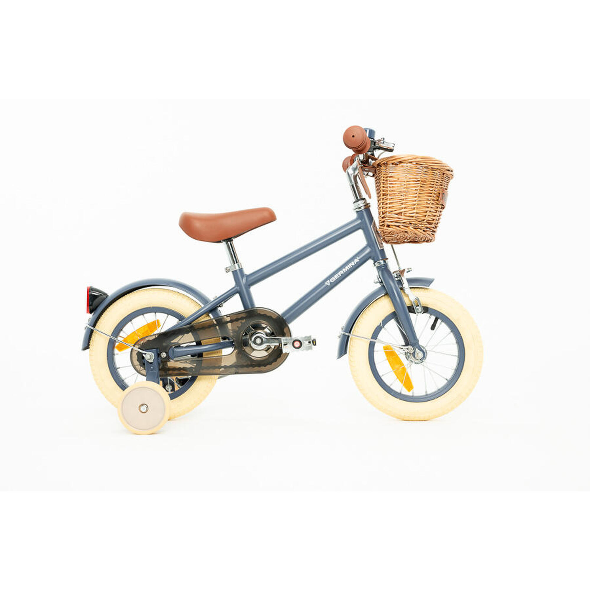 Rower dziecięcy 12 VINTAGE GERMINA kółka boczne  koszyk