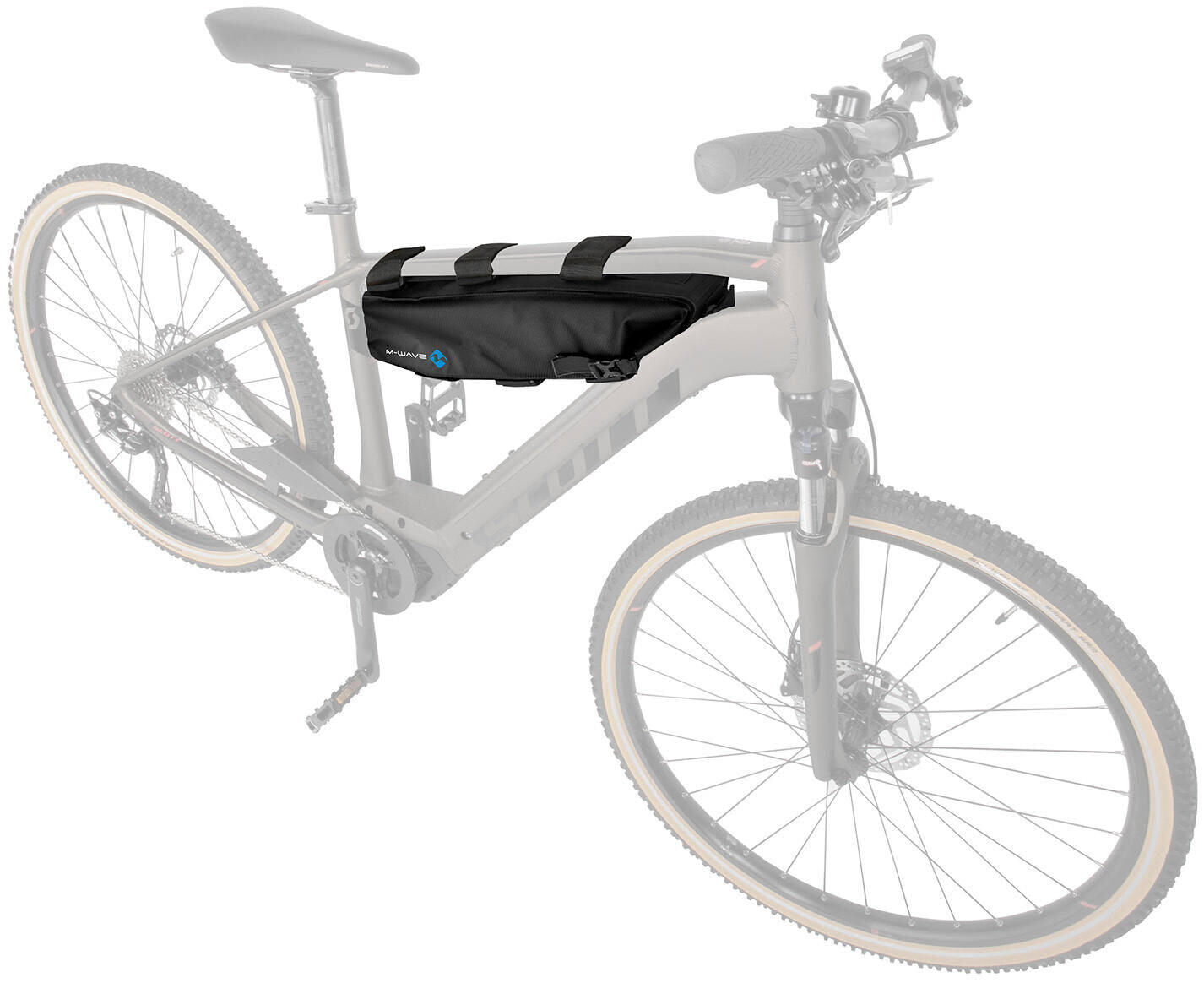 Pokrowiec na akumulator Rough Ride B 59 x 13 cm poliester czarny