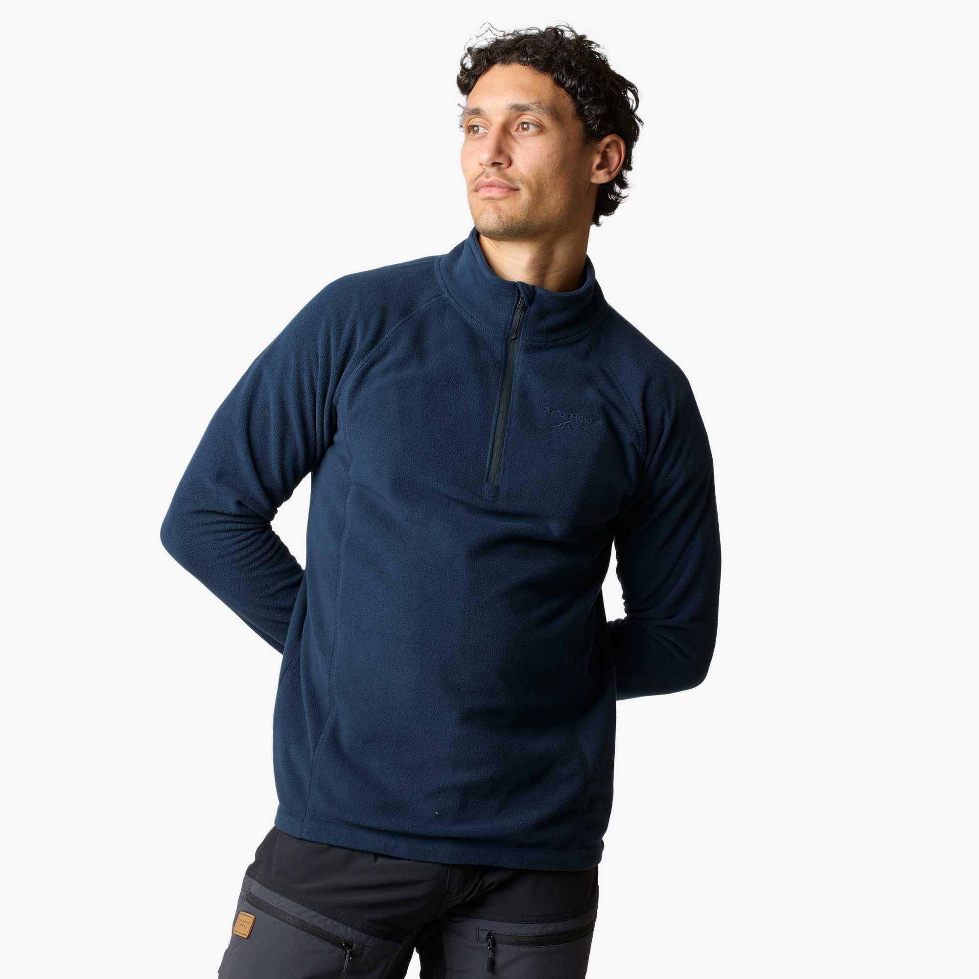 Bluza Polarowa Z ½ Zamkiem Wędrówki Mężczyzna Geilo Oddychający