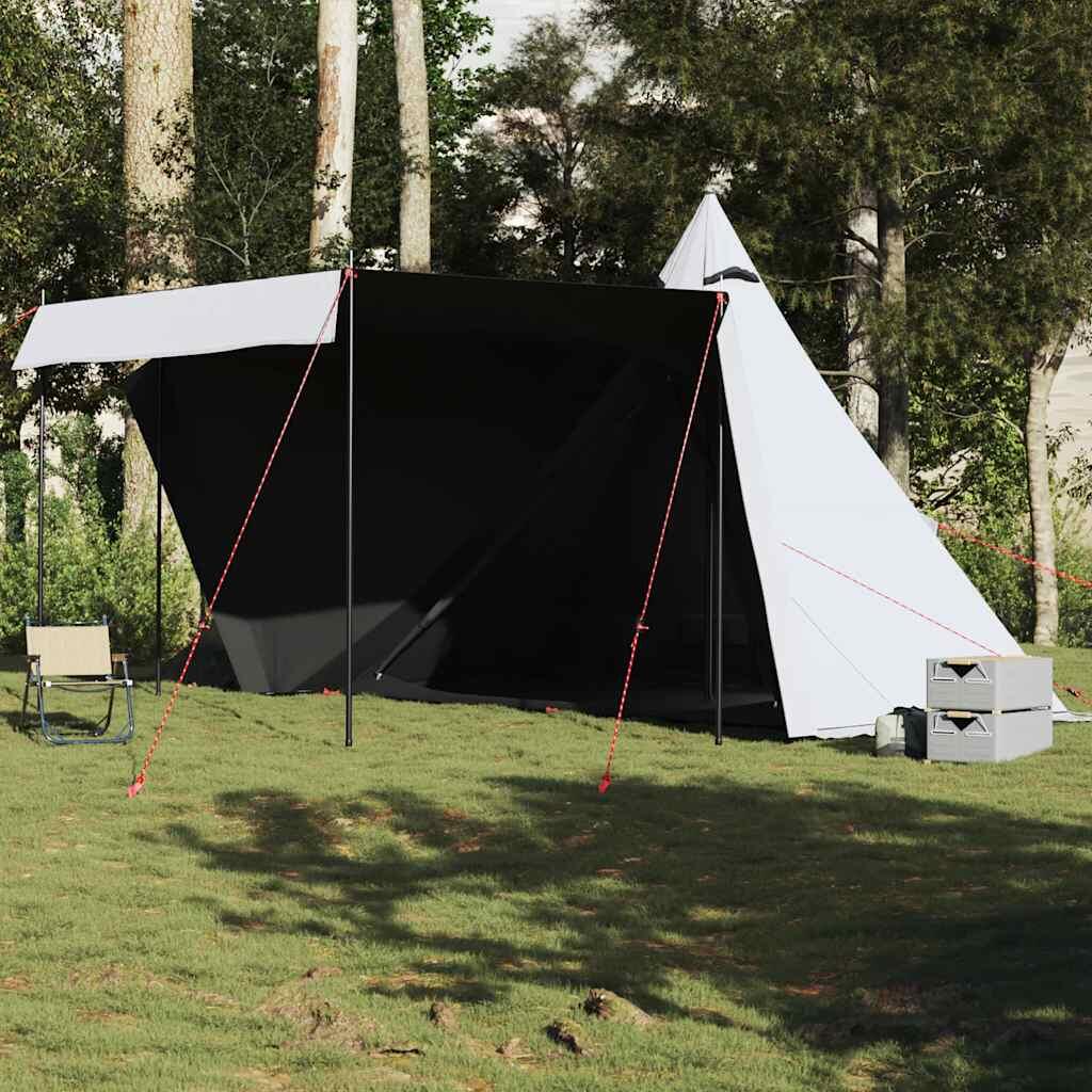 Namiot tipi VidaXL 6-osobowy, materiał zaciemniający, wodoodporny biały