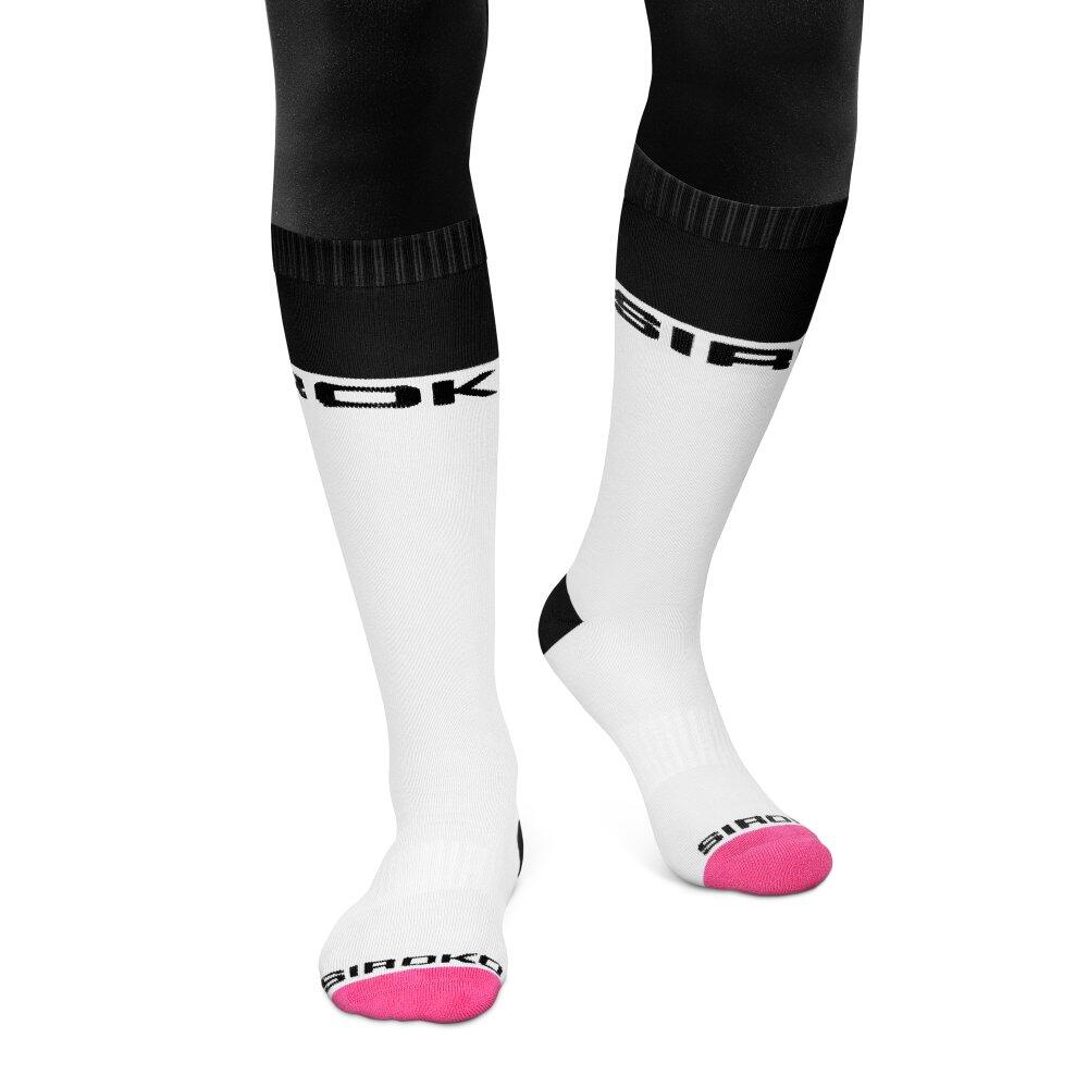Skarpety snowboardowe Siroko Fuji White