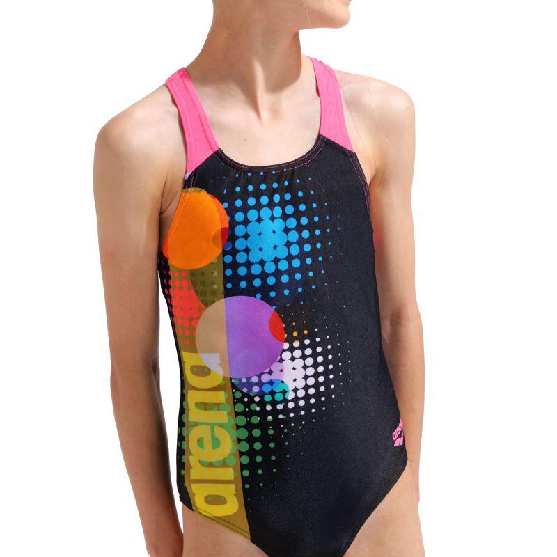 Kostium kąpielowy dziewczęcy Arena Dots Swim Pro