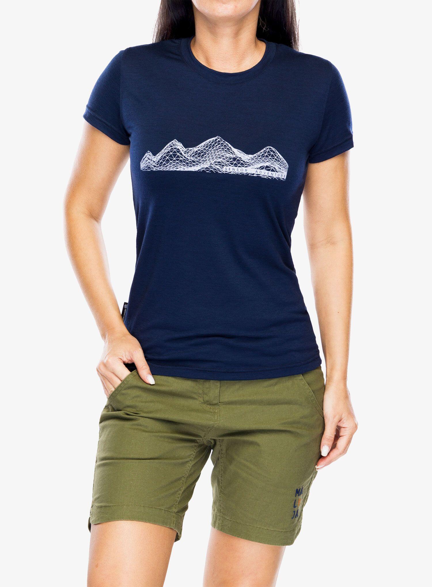 Koszulka merino damska Sensor Merino Active PT Tee SS