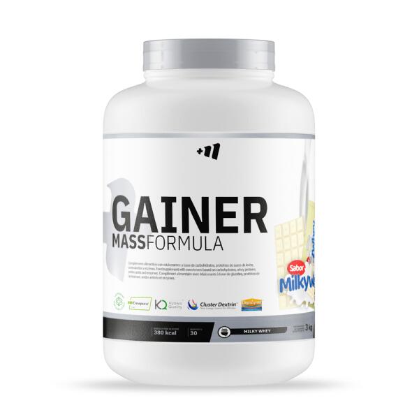 Formuła Gainer MASS - 3 kg białej czekolady z mleczną serwatką MUSCLE