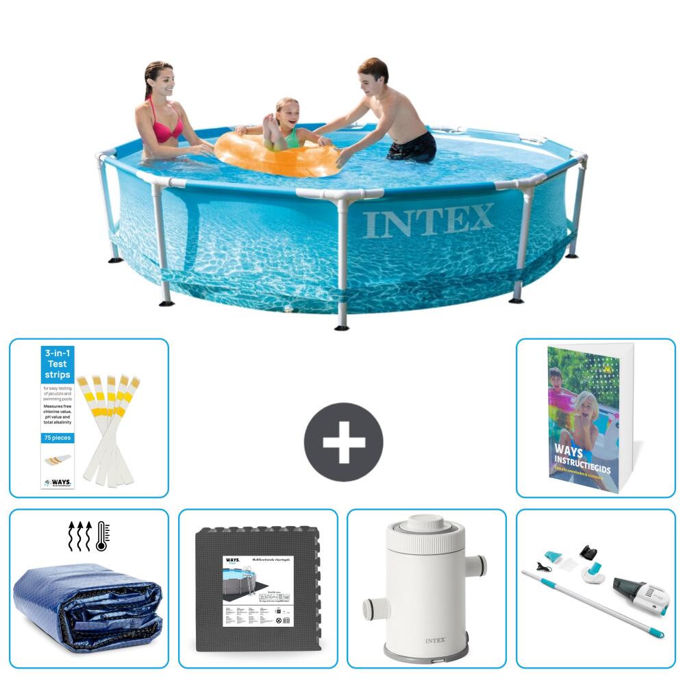 INTEX Basen ze stelażem Okrągły - 305x76 cm - 7-częściowy S141