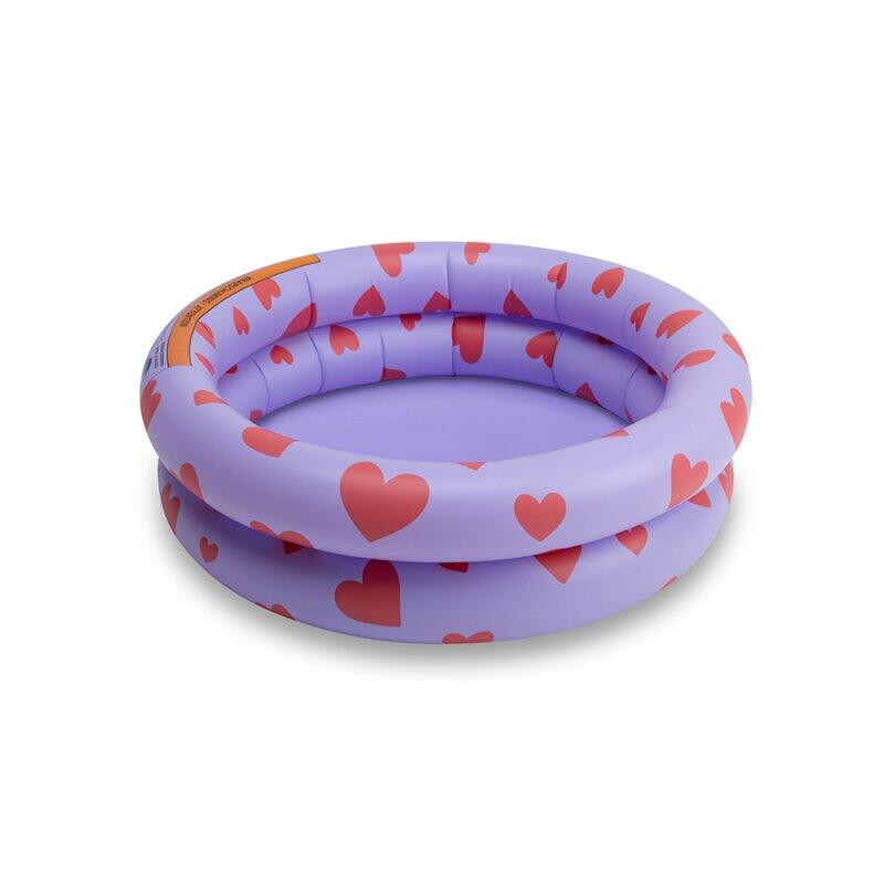 Basen dla niemowląt Swim Essentials - Fioletowy - Serca - Ø 60 cm