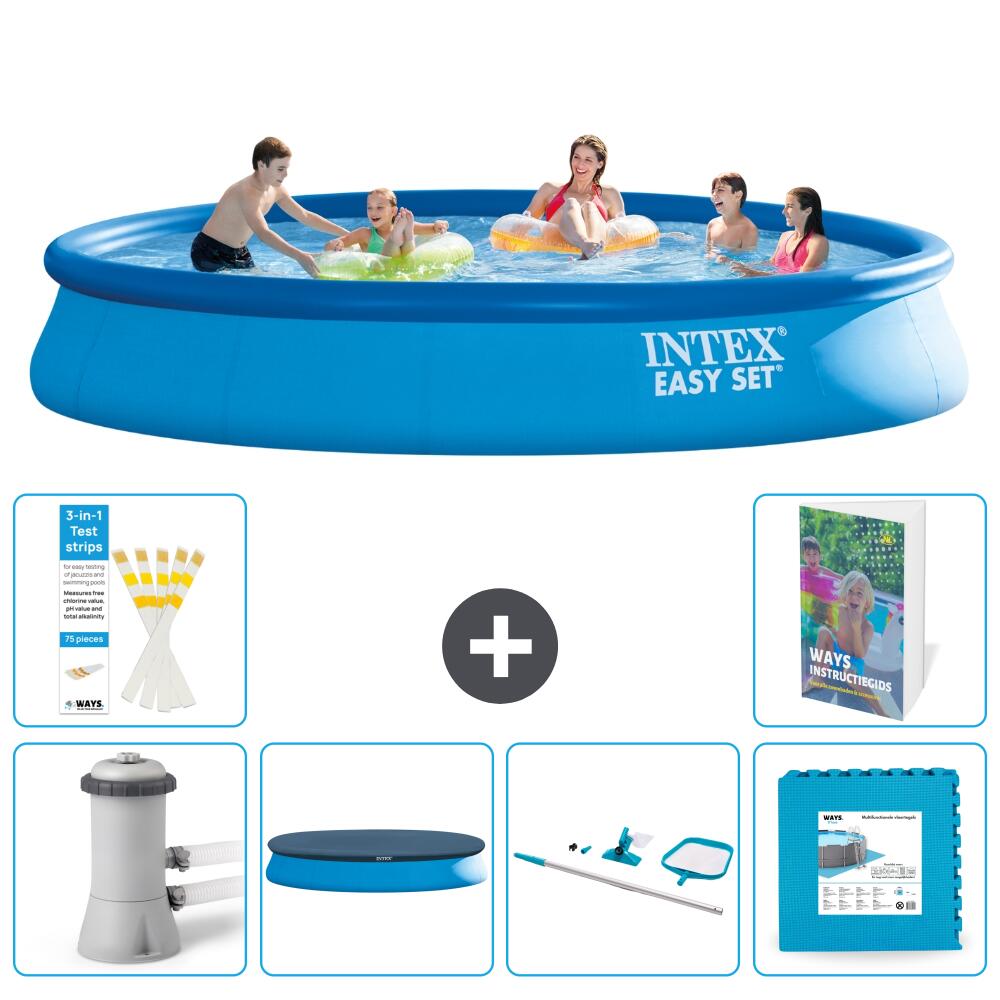 INTEX Basen Easy Set Okrągły - 457x84 cm - 7-częściowy S191