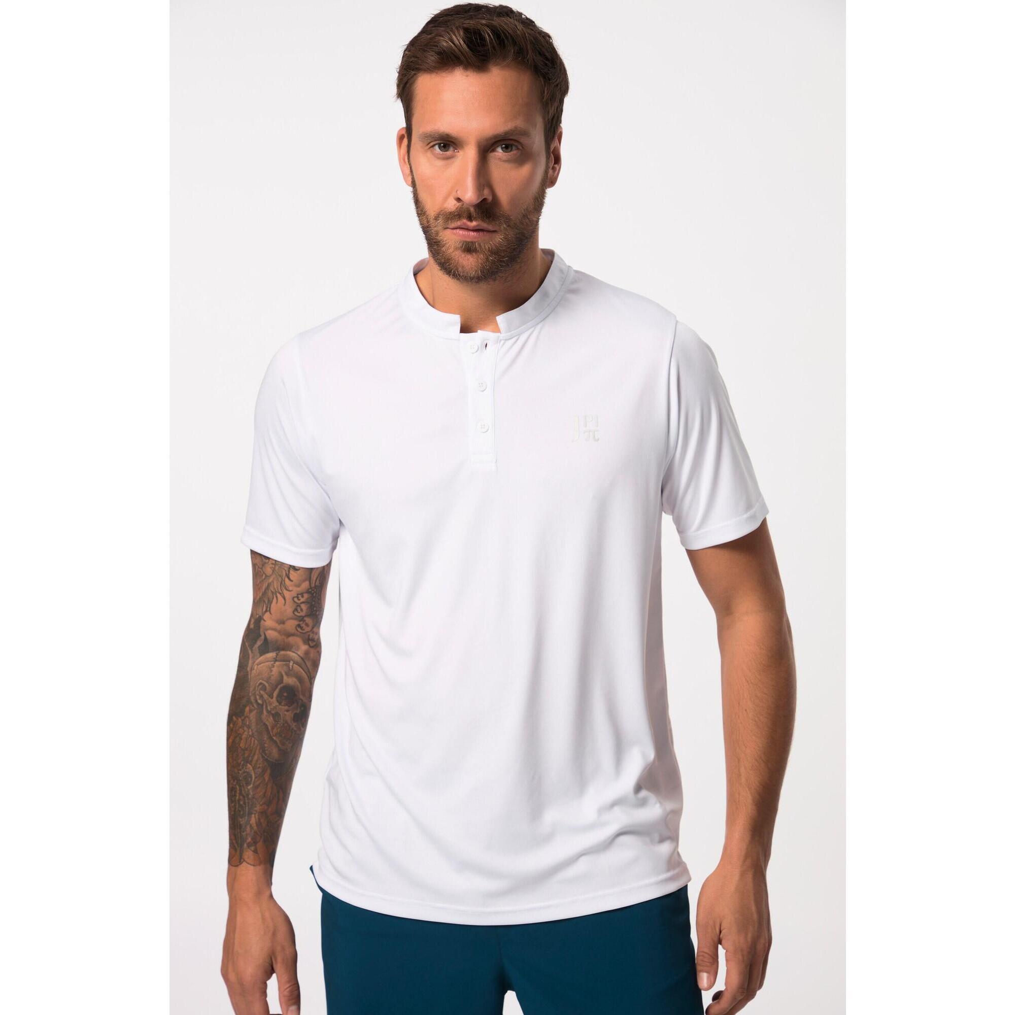 Męska Koszulka henley tenis rękaw 1/2 QuickDry okrągły dekolt