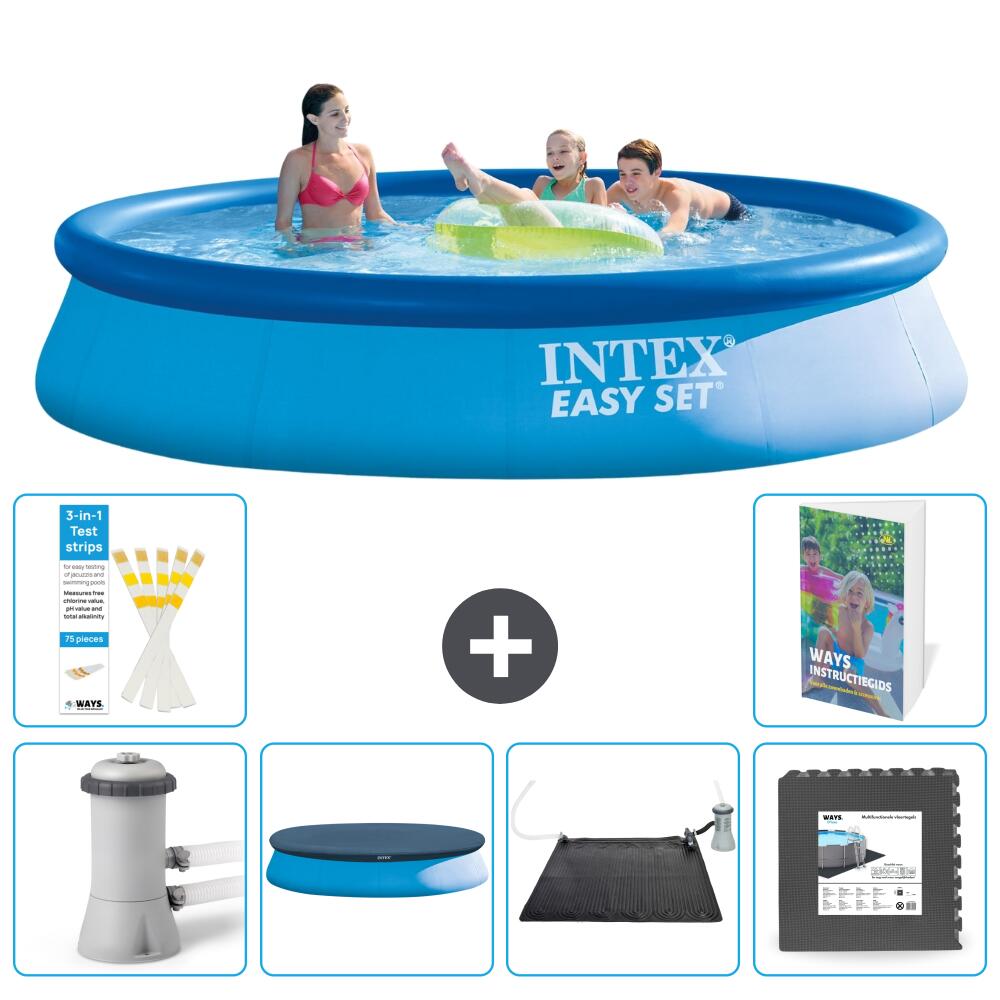 INTEX Basen Easy Set Okrągły - 396x84 cm - 7-częściowy S195