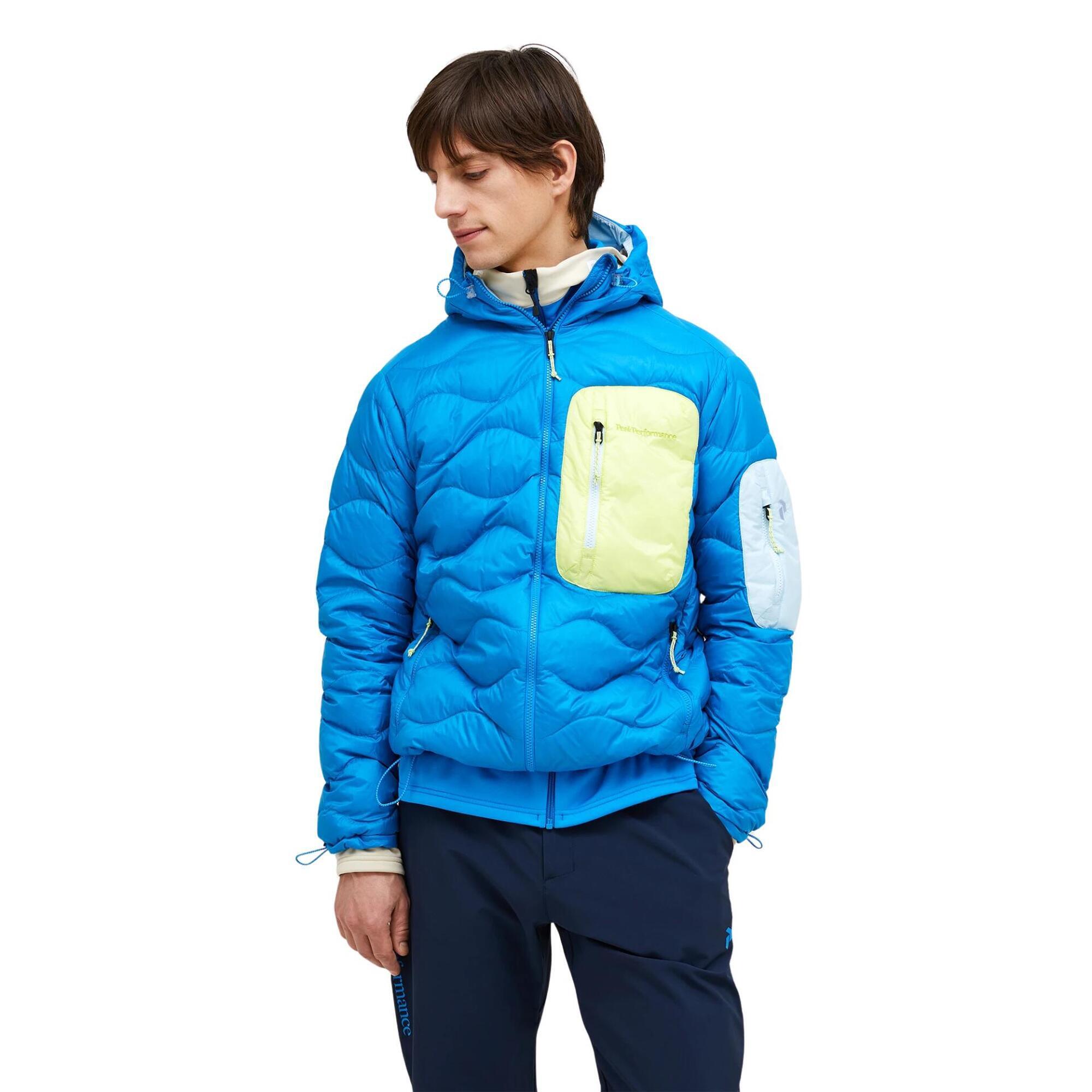 Kurtka Peak Performance puchowa męska Helium Utility Down Hood niebieska - L