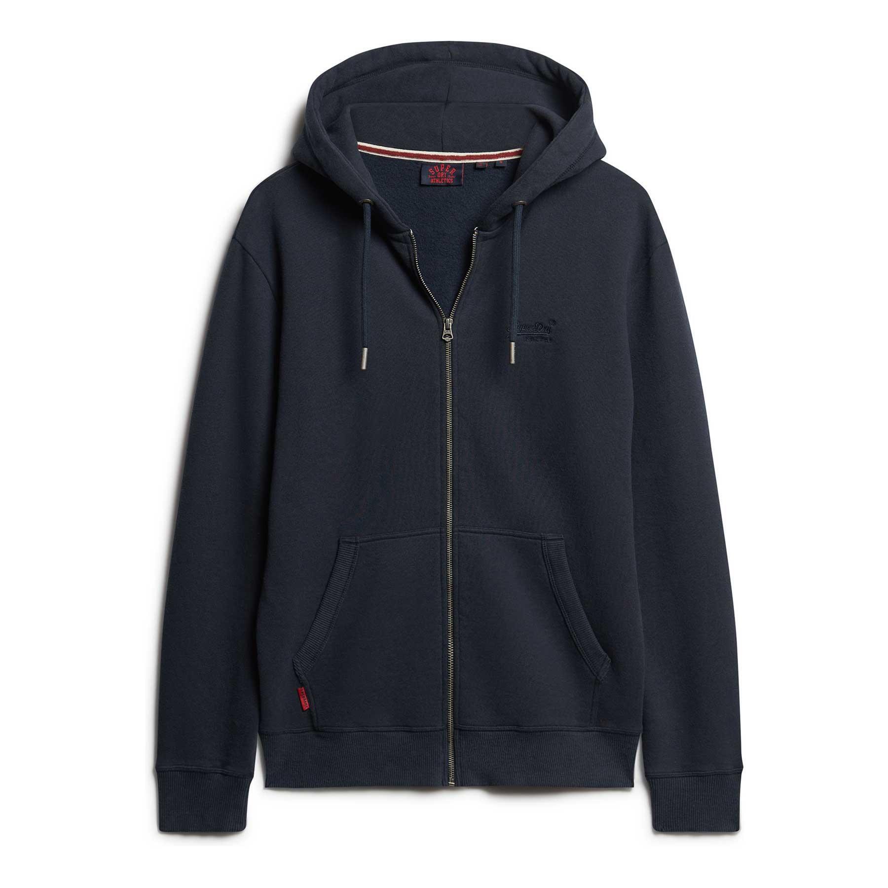 Bluza z kapturem zapinana na zamek z logo Superdry Essential