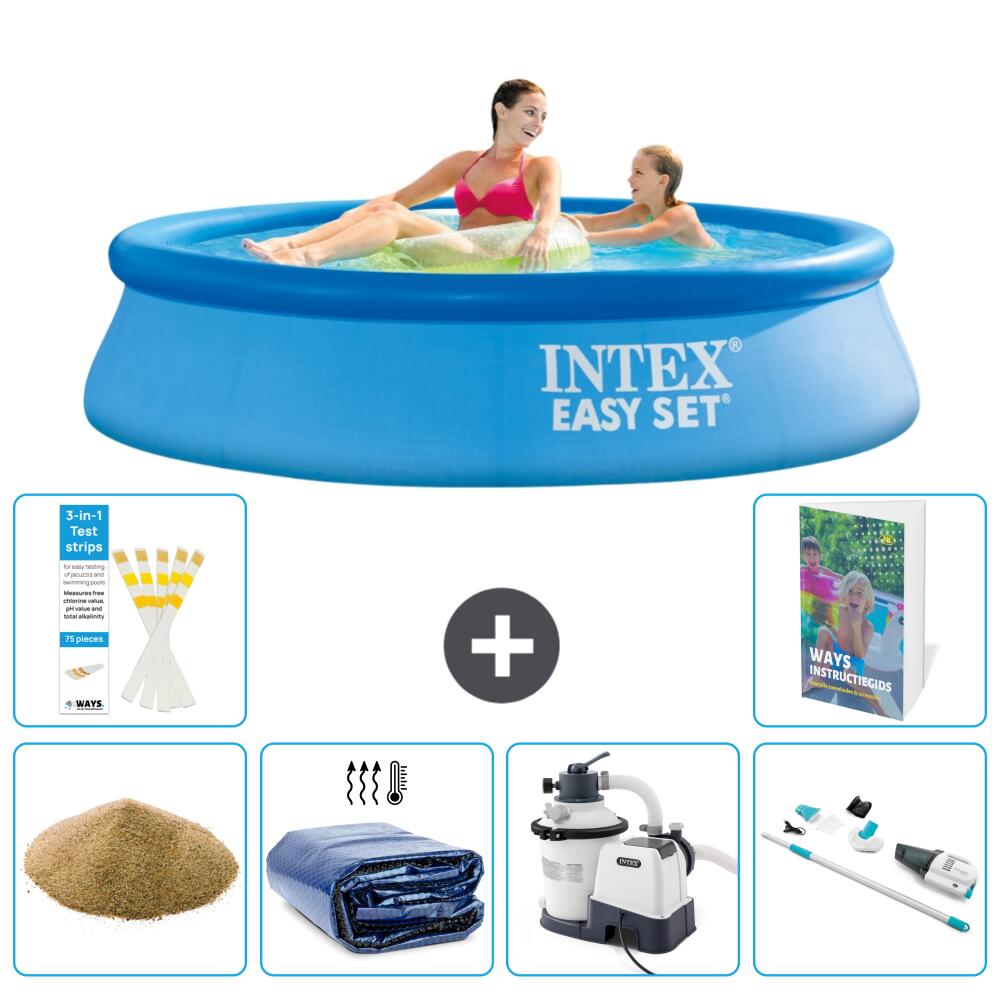 INTEX Basen Easy Set Okrągły - 244x61 cm - 7-częściowy S89