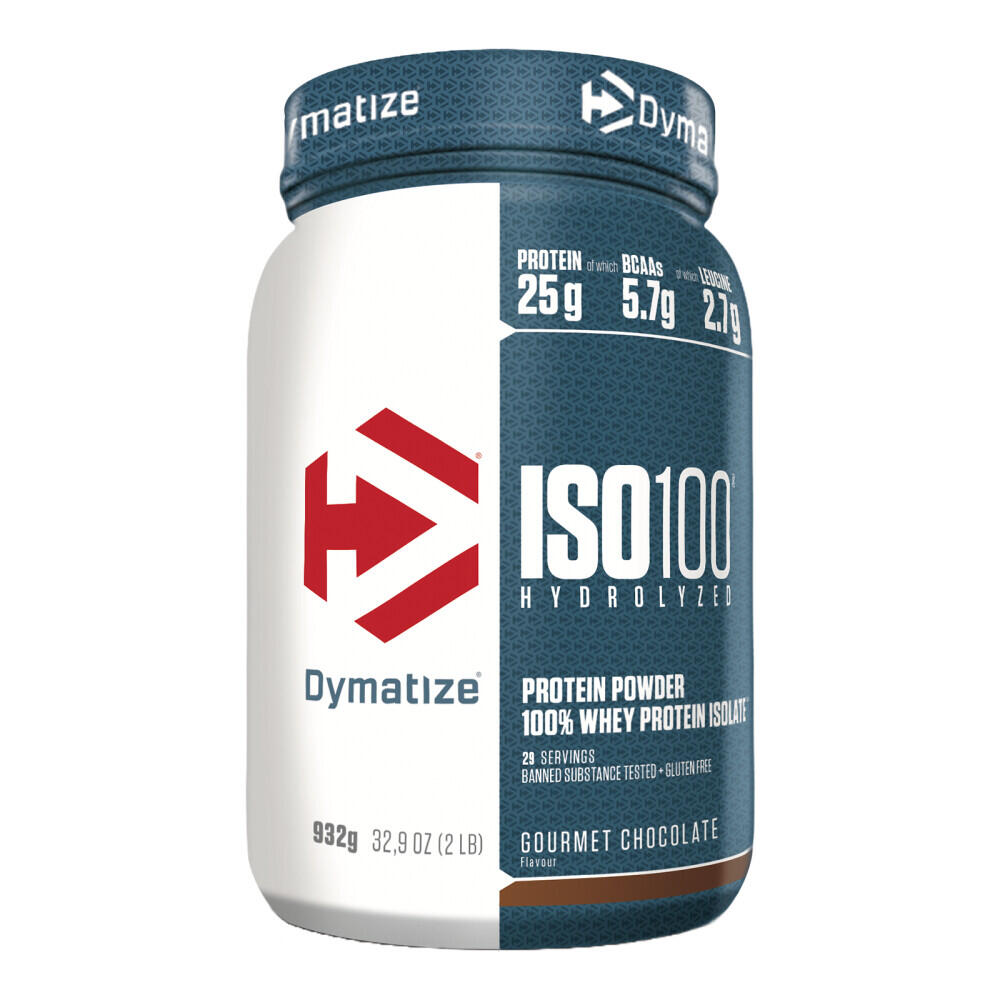 Dymatize ISO 100 (932g) Gourmet Chocolate - Białka - Izolat białka serwatkowego