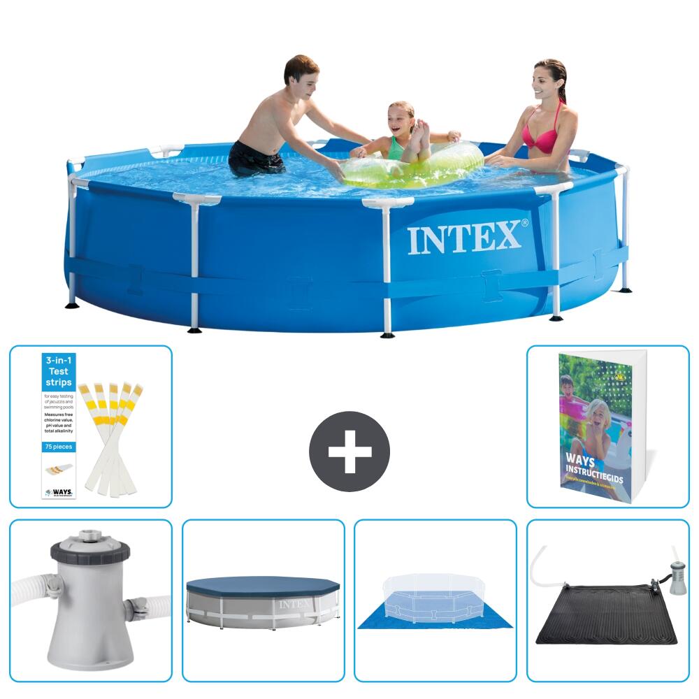 INTEX Basen ze stelażem Okrągły - 305x76 cm - 7-częściowy S214