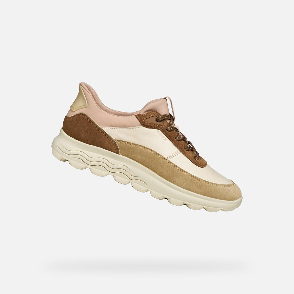Buty GEOX D SPHERICA PLUS Jasnobrązowy