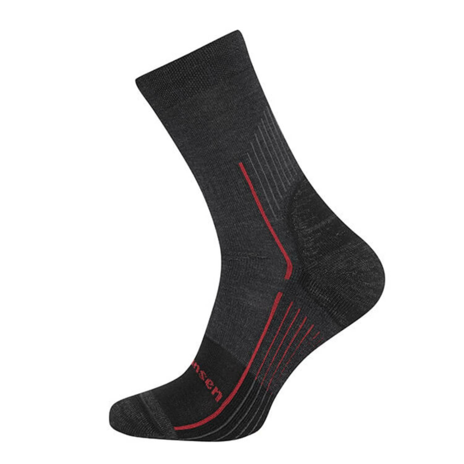 Skarpety z wełną merino Fjord Nansen Axter Kevlar black/oaky 39-42
