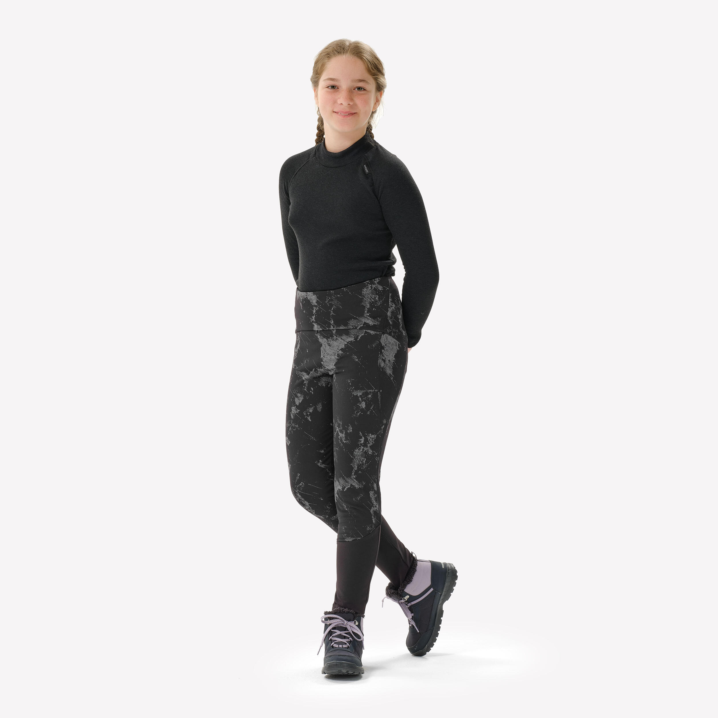 Legginsy turystyczne dla dzieci Quechua NH100 Warm
