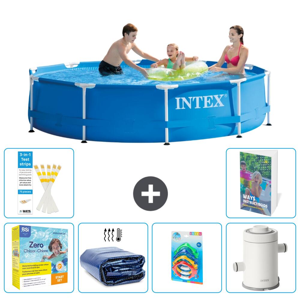 INTEX Basen ze stelażem Okrągły - 305x76 cm - 7-częściowy S7