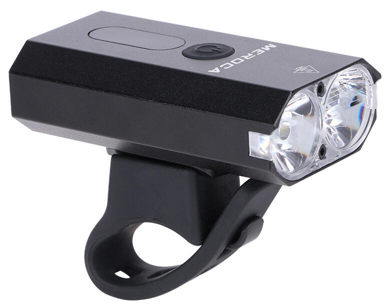 Lampa przód na kierownicę rowerowa Meroca QL460 Black