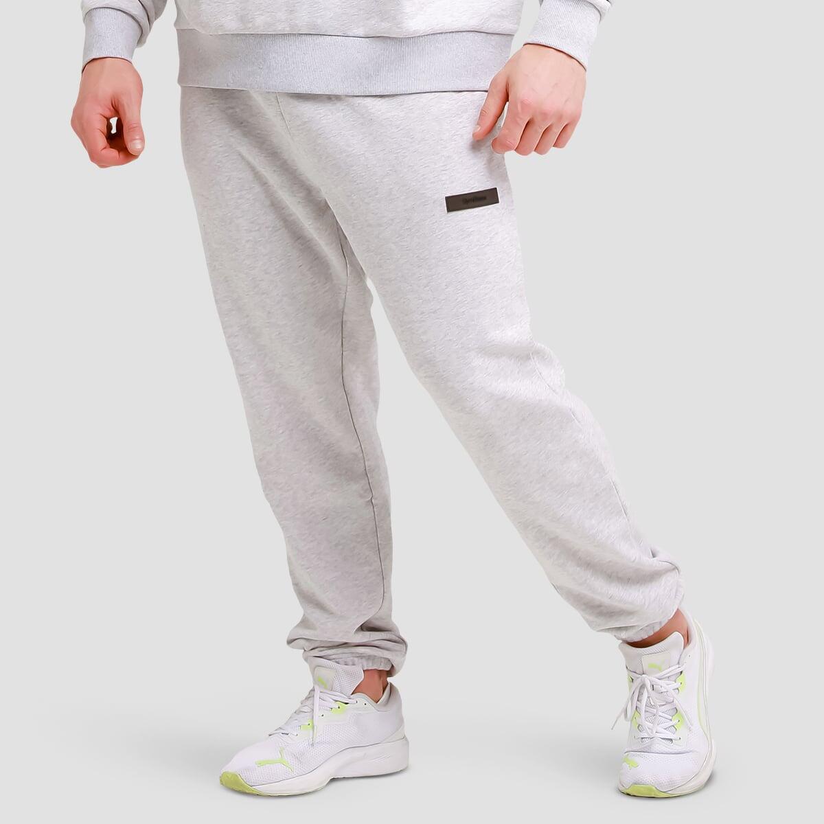 Spodnie męskie fitness regular szare Unity