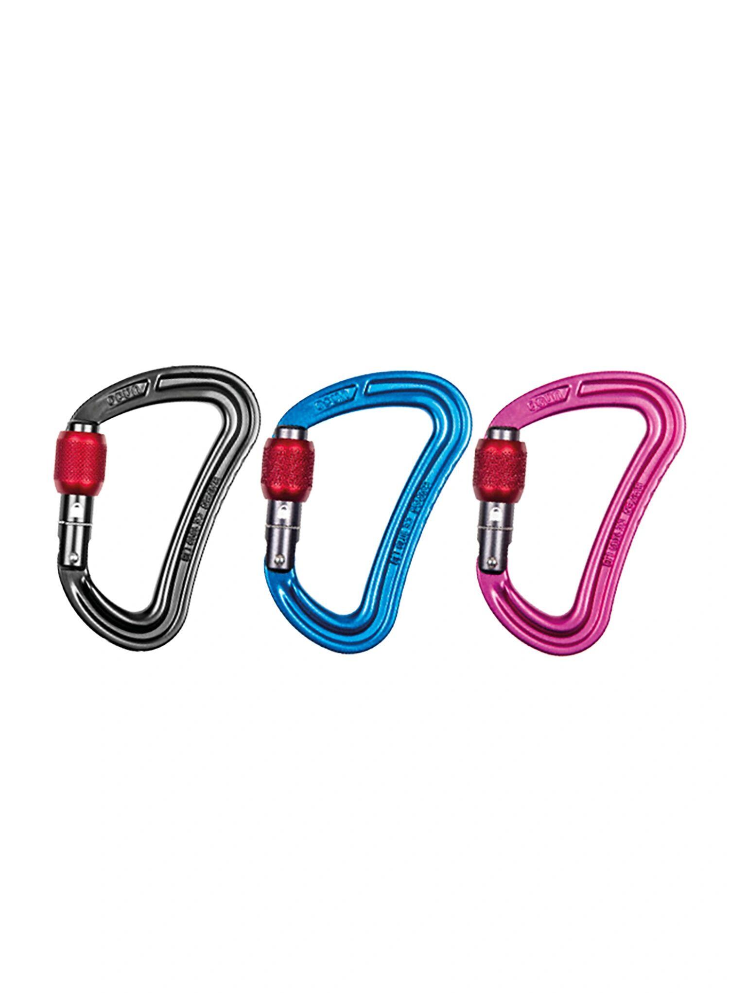 Karabinki Ocun Raven Screw 3-pack - red/blue/green