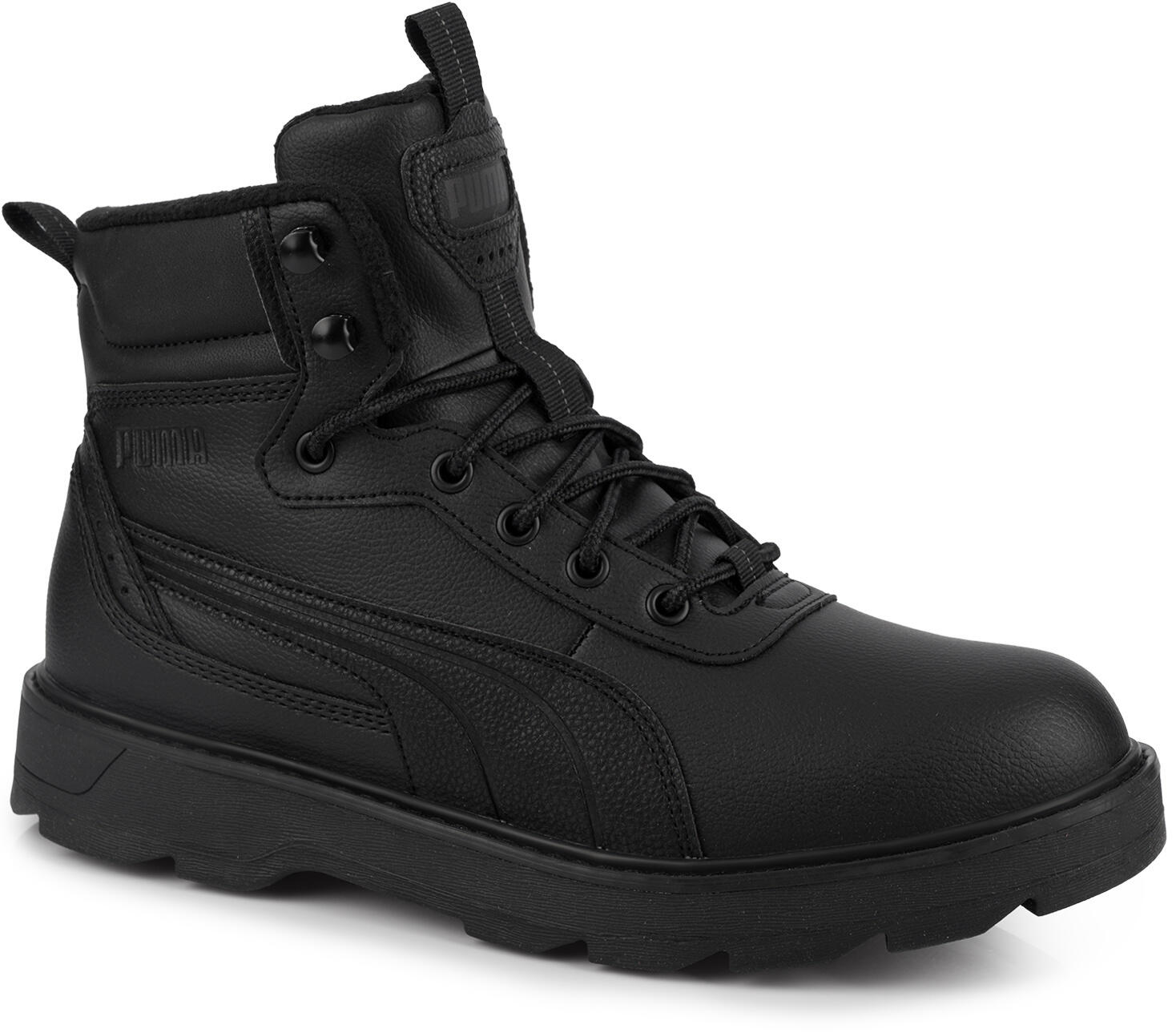 Buty sportowe trapery wysokie ocieplane czarne PUMA DESIERTO