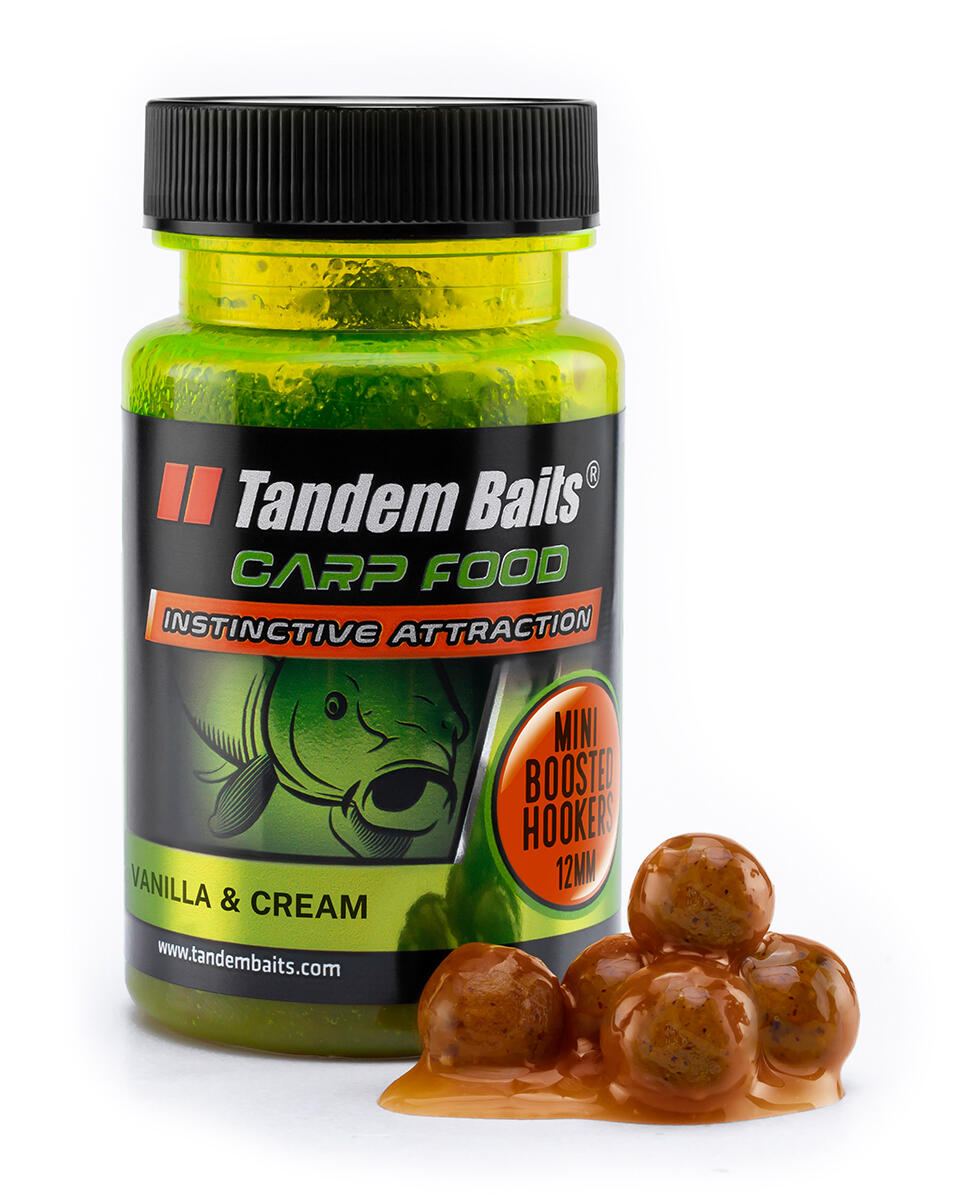 Mini kulki haczykowe Carp Food Boosted Hookers 12mm/50g Wanilia & Śmietanka