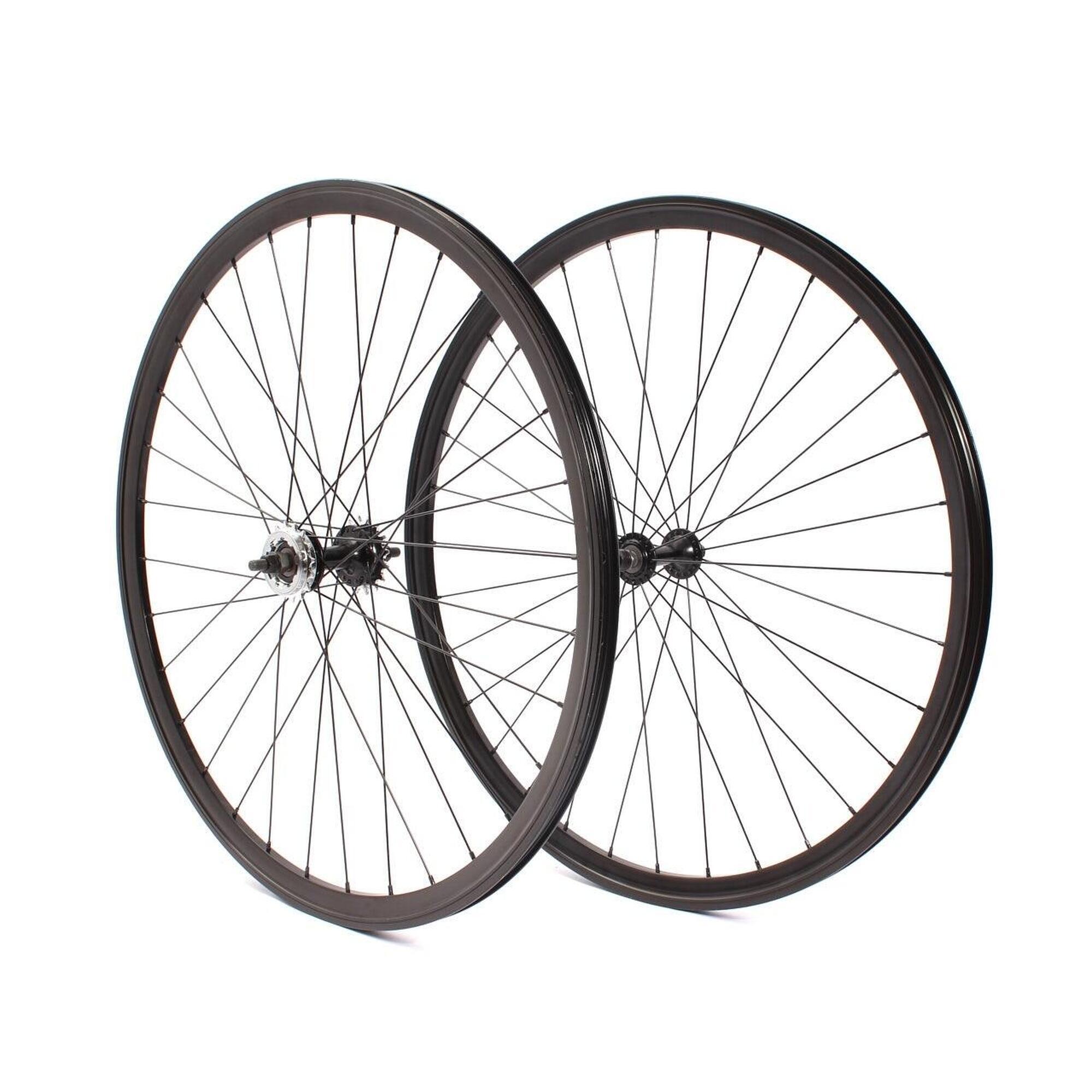 Zestaw Kołowy Fixie 28 Czarny Khebikes