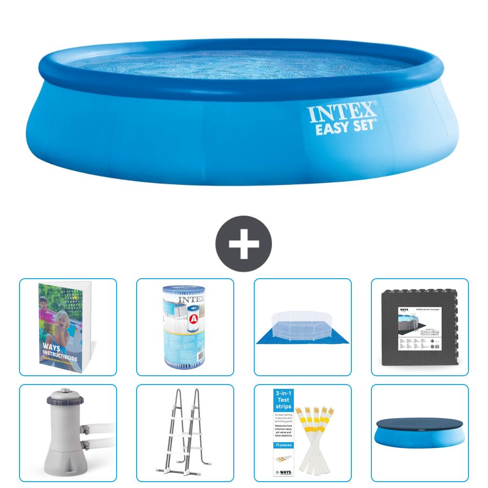 INTEX Basen Easy Set Okrągły - 457x107 cm - 9-częściowy S563