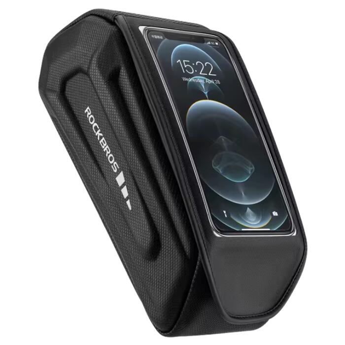 Sakwa, torba rowerowa na ramę z pokrowcem na telefon, twardy materiał ROCKBROS