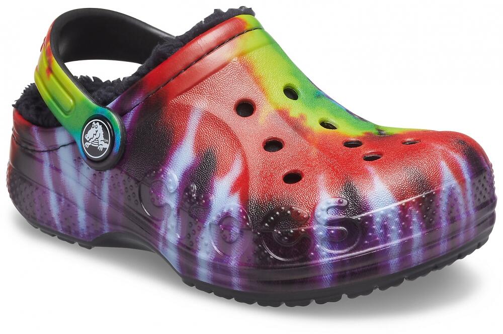 Chodaki Dla Dzieci Crocs Baya Lined Tie Dye Graphic Clog