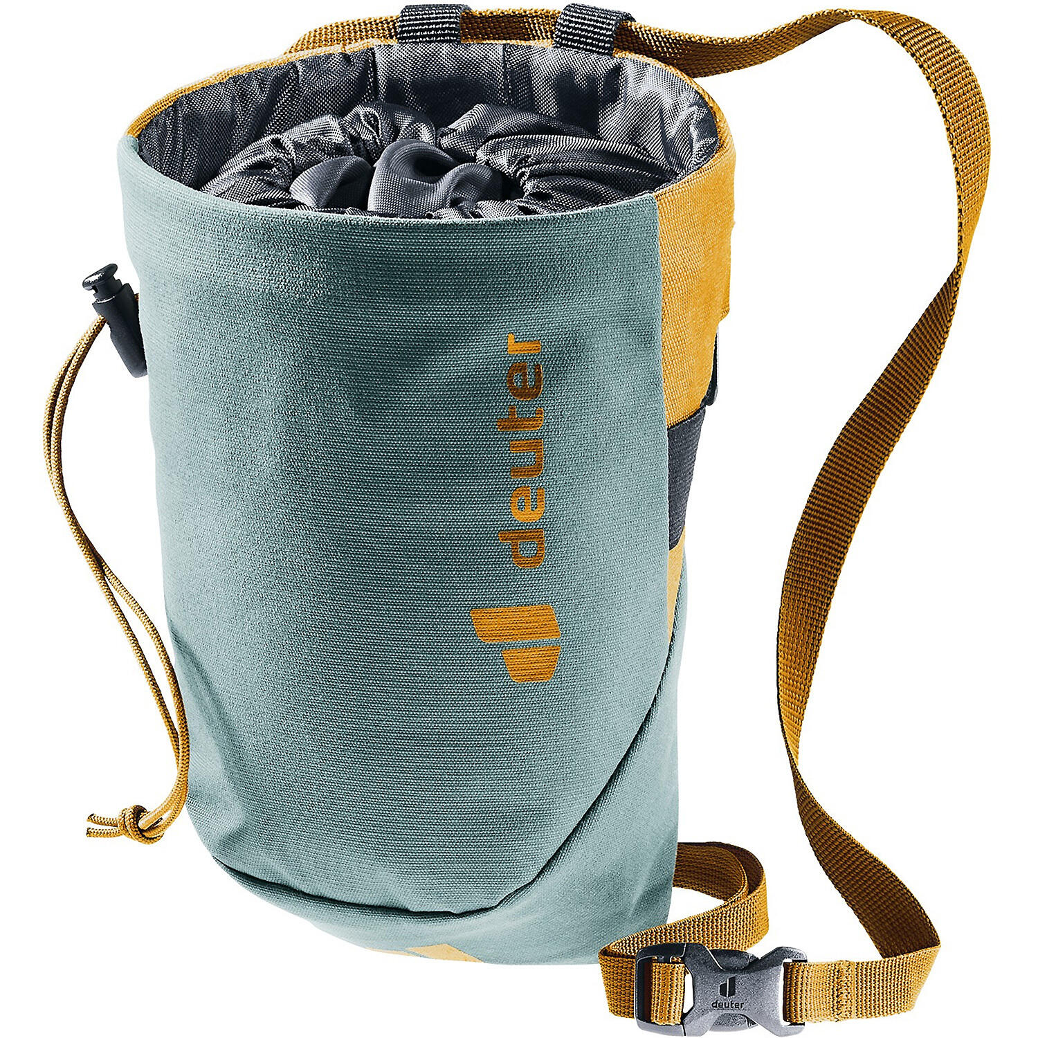 Woreczek na magnezję Deuter Gravity Chalk Bag II L - teal/cinnamon