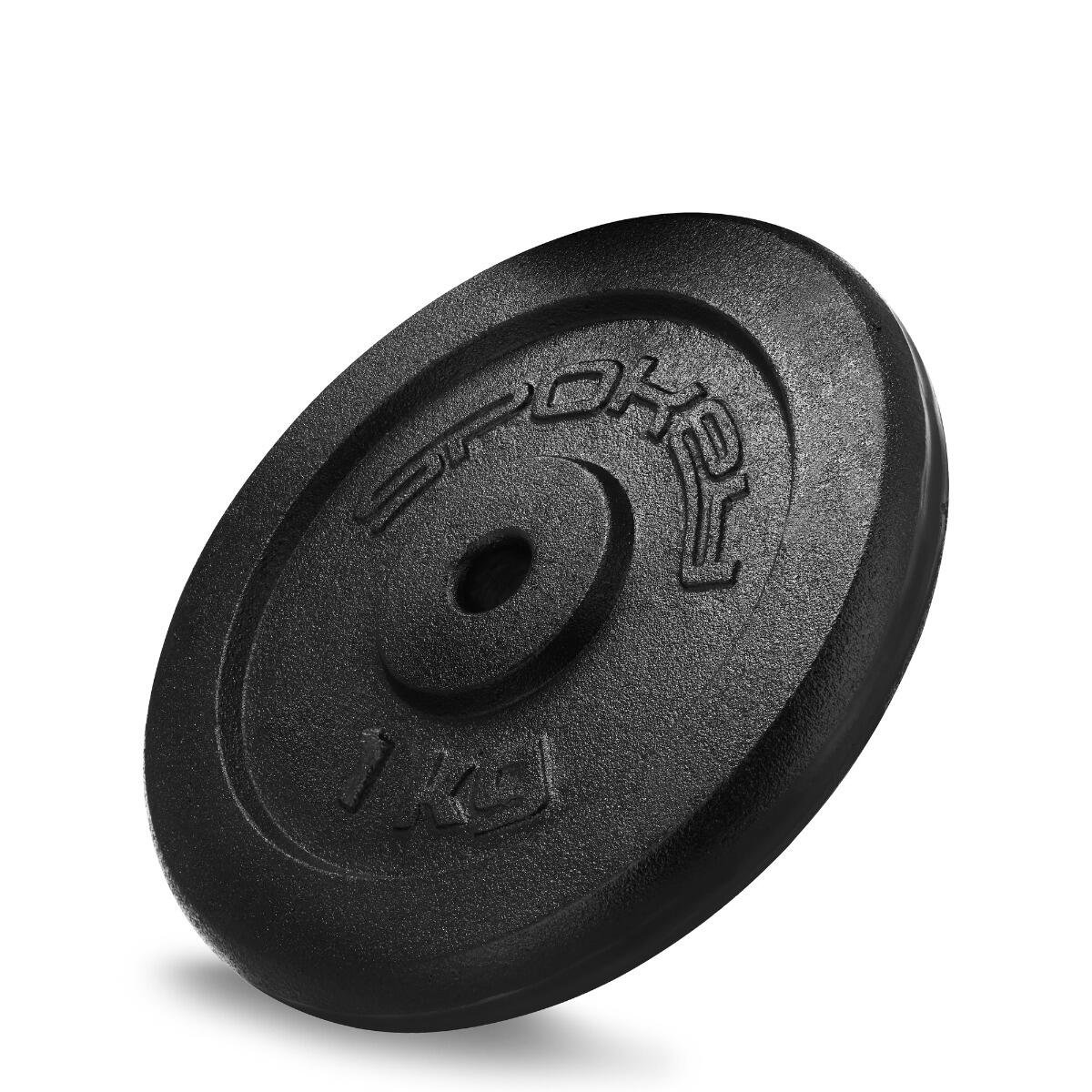 Talerz obciążenie żeliwne na sztangę Spokey Sinis 1 kg
