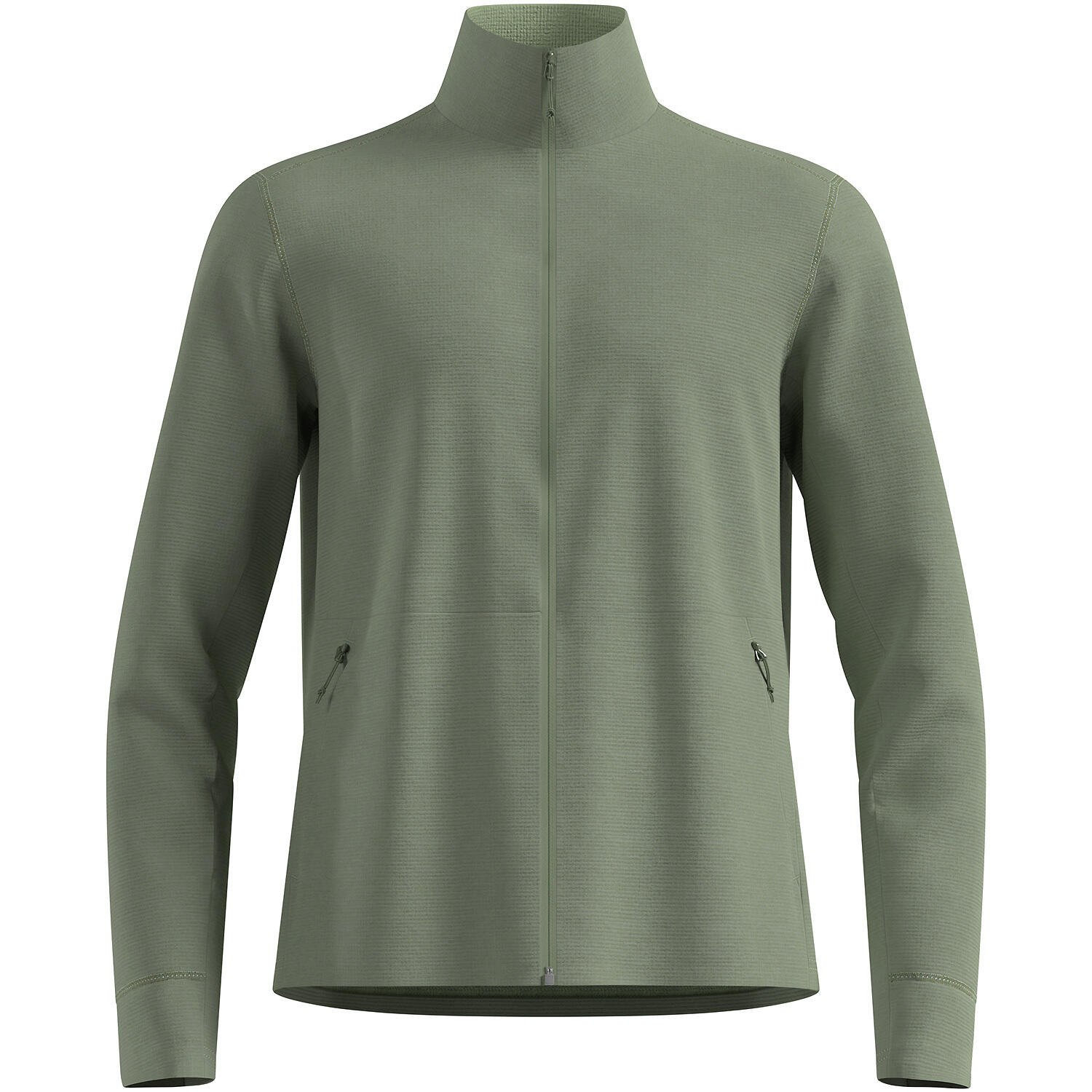 Bluza bez kaptura rozpinana Odlo Mid layer full zip GRID FLEECE