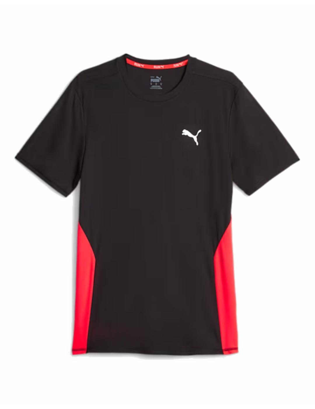 Koszulka męska Puma Run Favourite ss Czarna