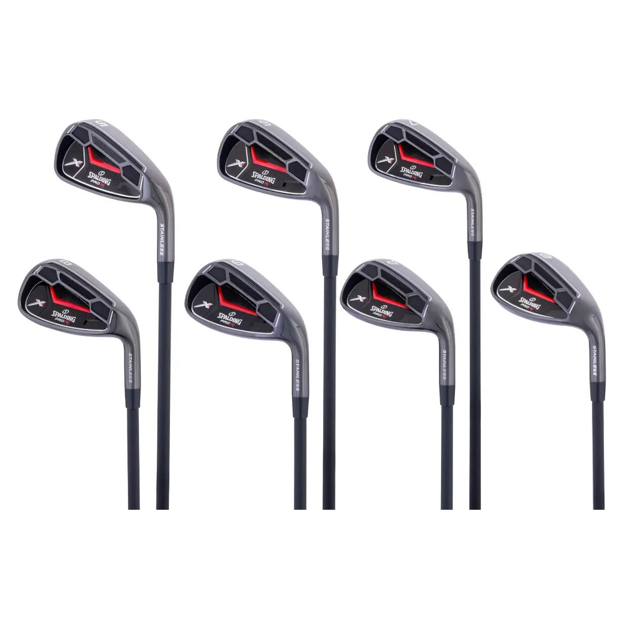 Zestaw żelazek dla praworęcznych Spalding Pro X1 Graphite 5>SW