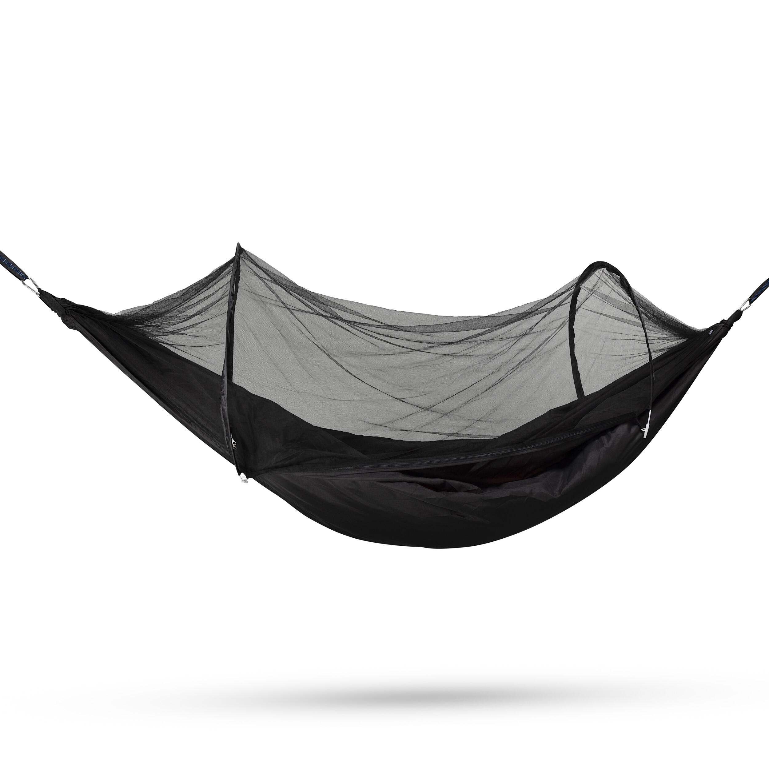 Travelnet Hamak z namiotem moskitierowym 240x140 cm - czarny - 1-osobowy