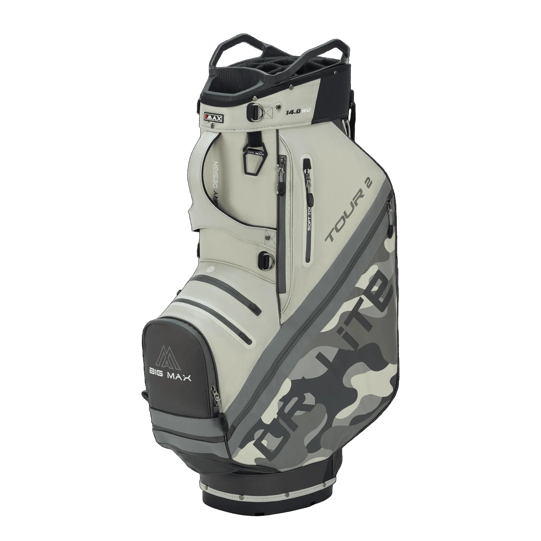 Torba golfowa BIG MAX Dri Lite Tour 2 – góra 10 cali – 14 drożny separator
