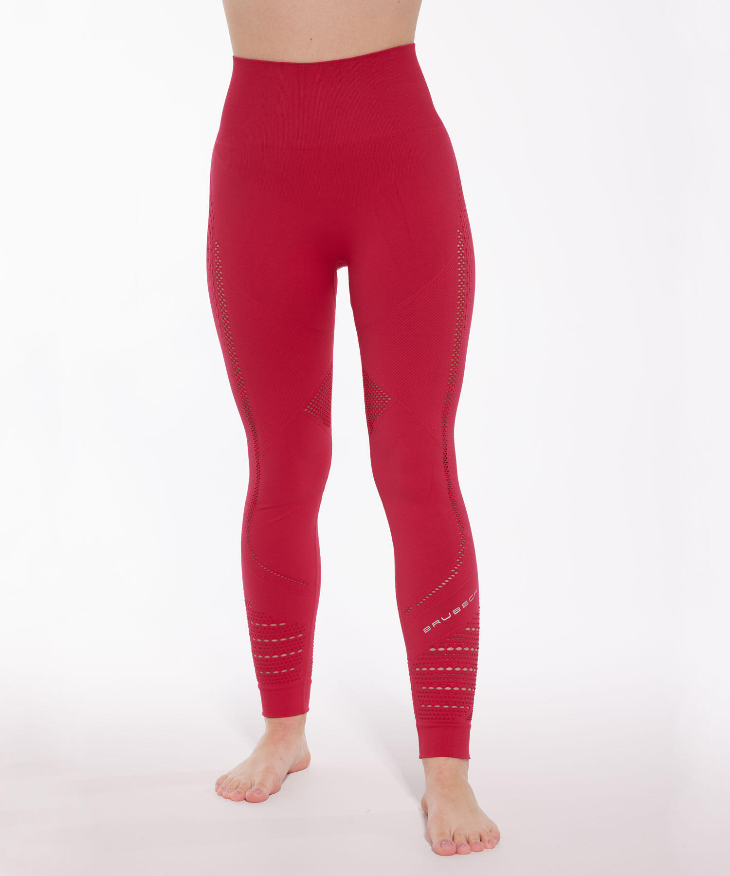Legginsy damskie treningowe z długą nogawką Brubeck GYM
