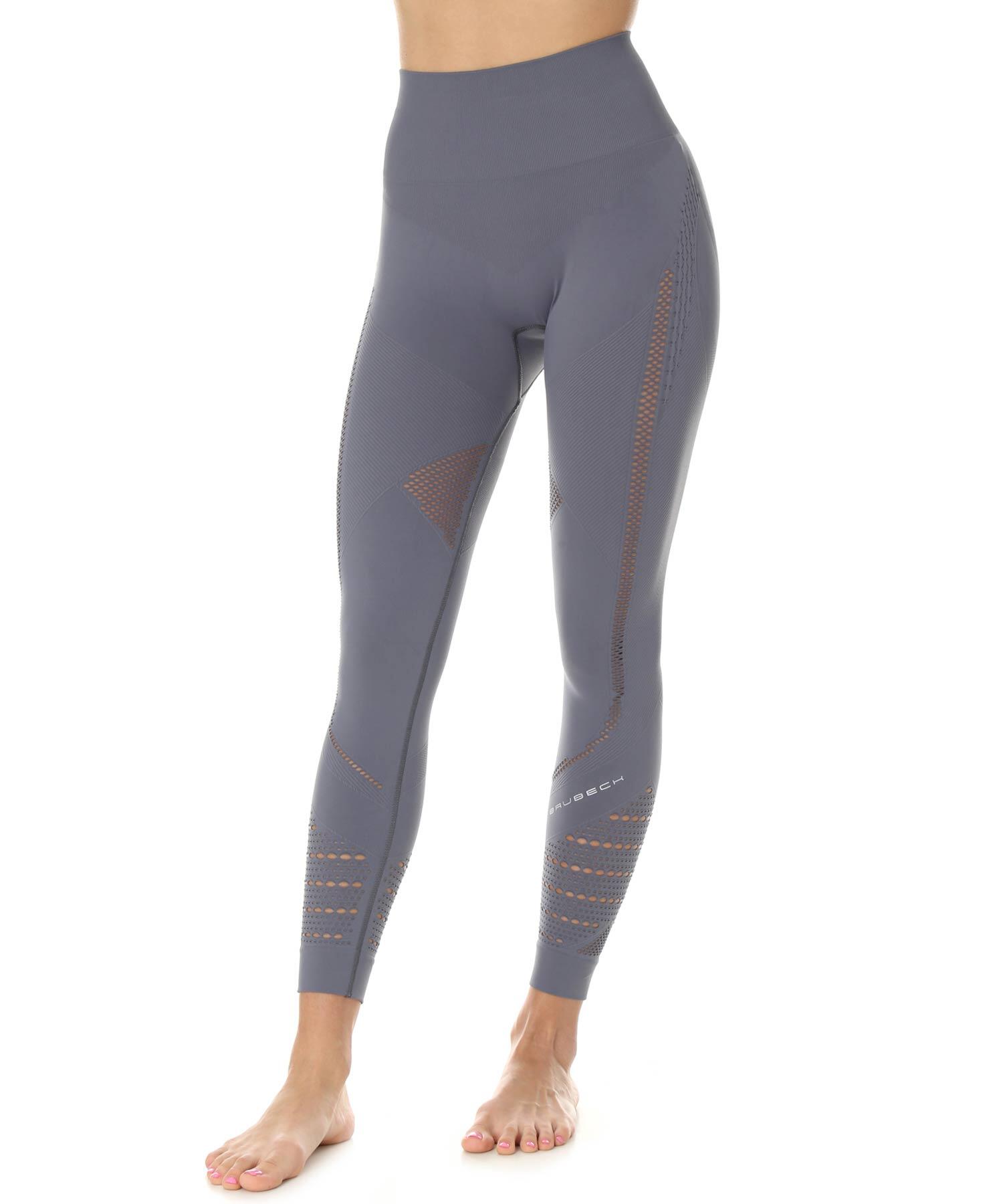 Legginsy damskie treningowe z długą nogawką Brubeck GYM