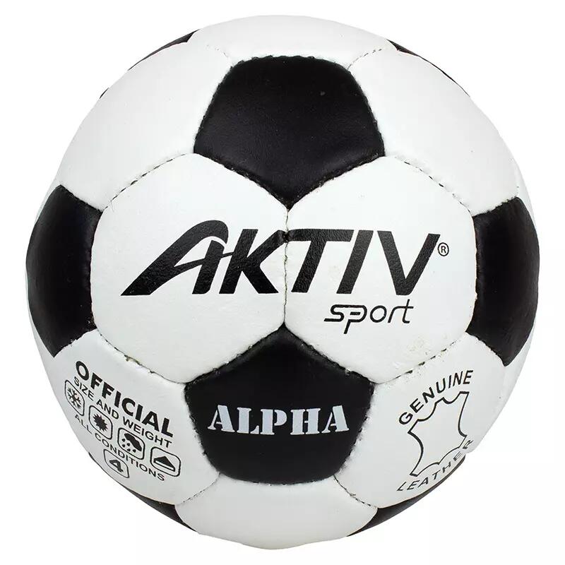 Piłka nożna Aktivsport Alpha skórzana rozmiar: 4