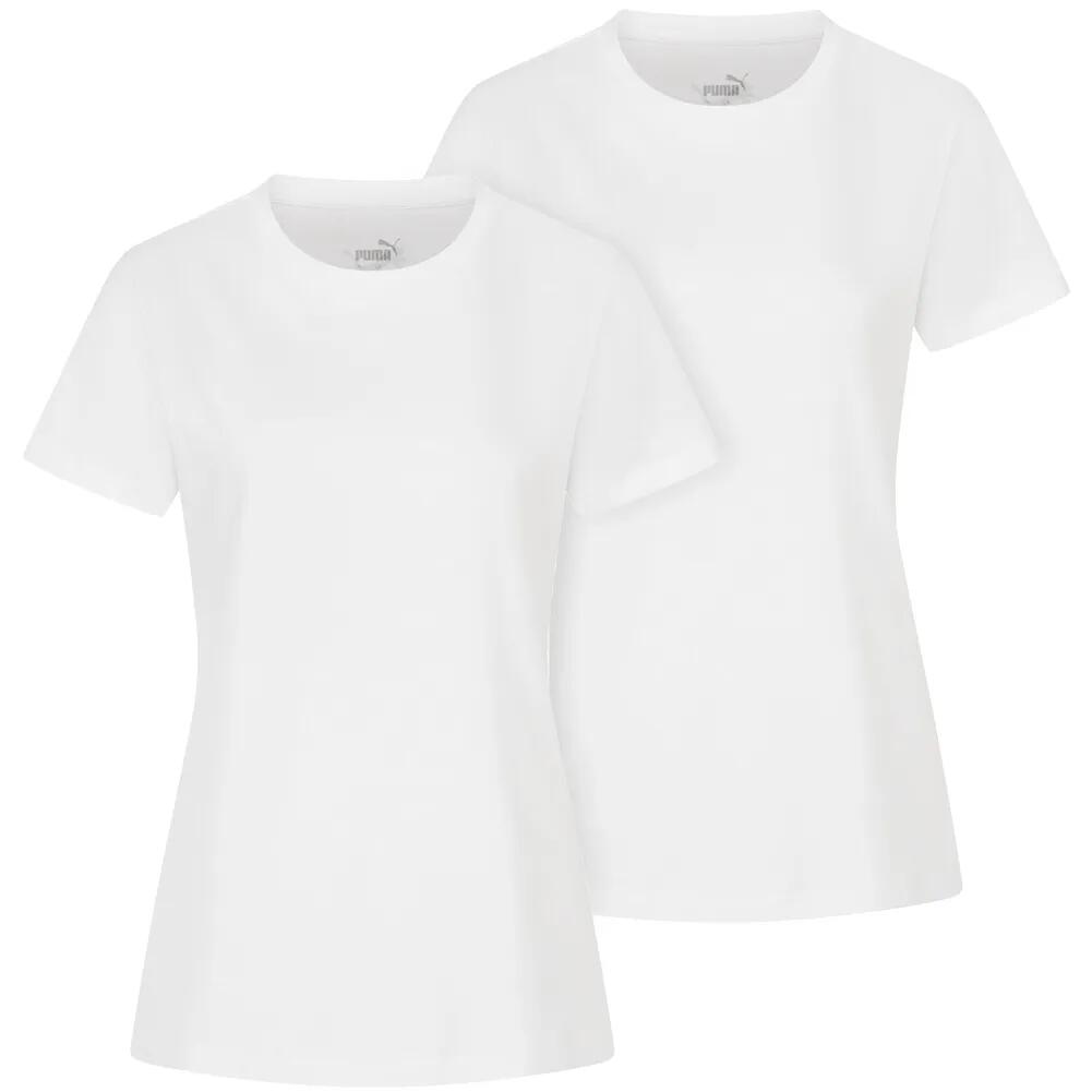 Dwupak damskich T-shirtów Puma Base White