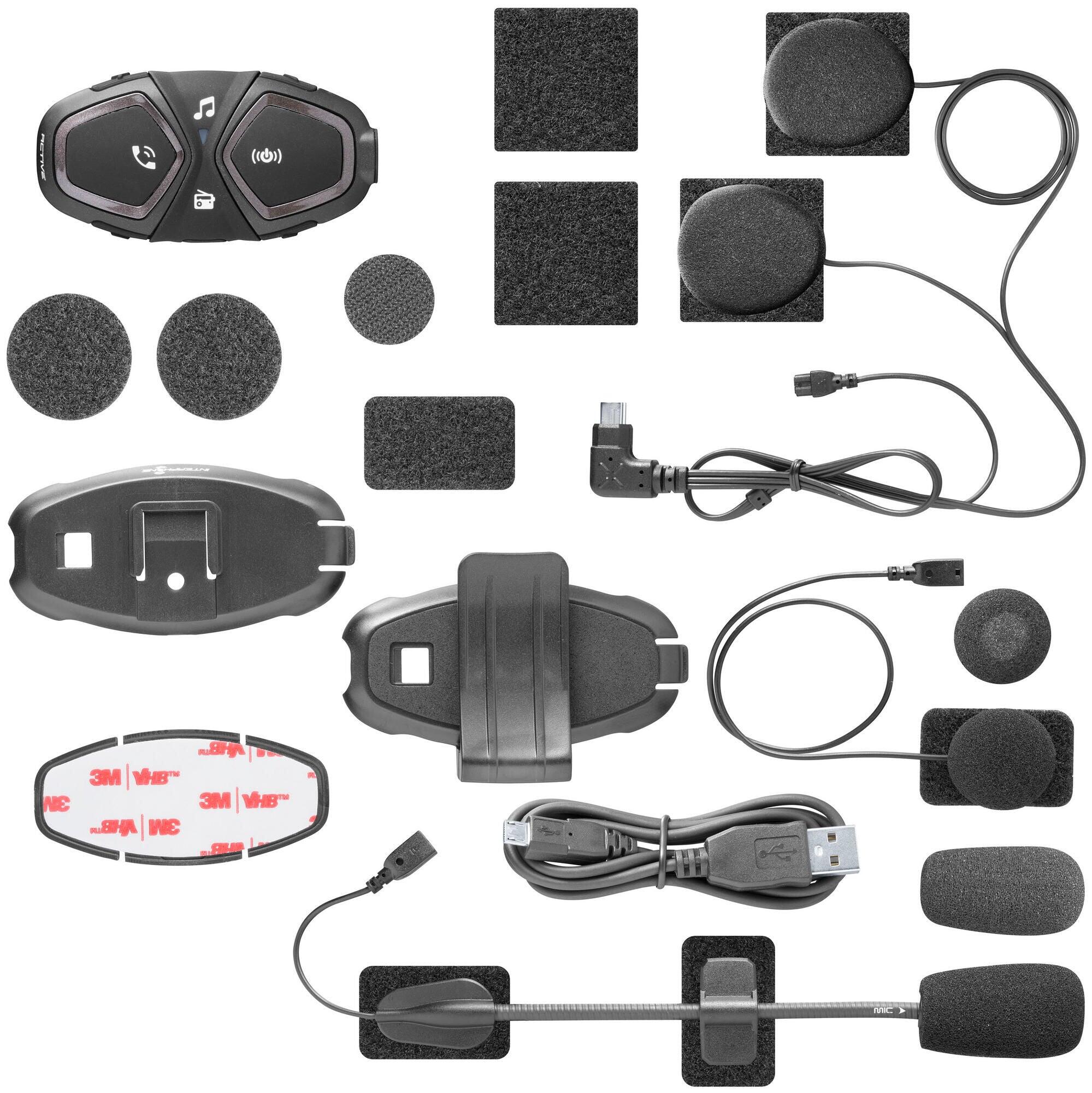 INTERPHONE Active system komunikacji do kasku zestaw pojedynczy
