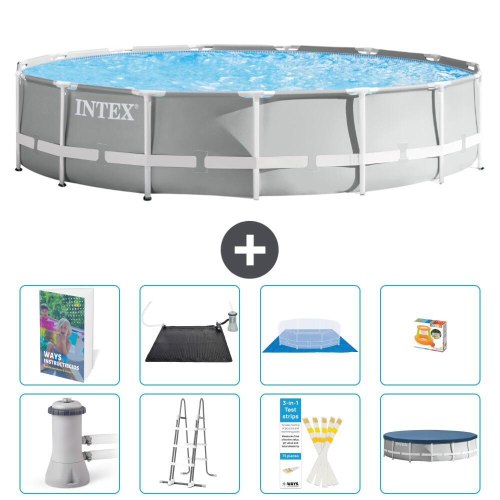 INTEX Basen Prism Frame Okrągły - 457x107 cm - 9-częściowy S559