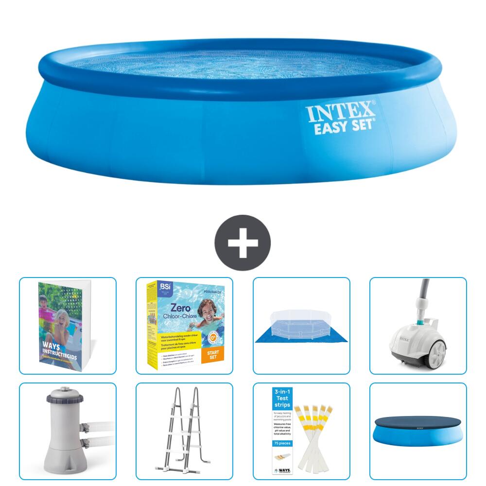 INTEX Basen Easy Set Okrągły - 457x107 cm - 9-częściowy S544